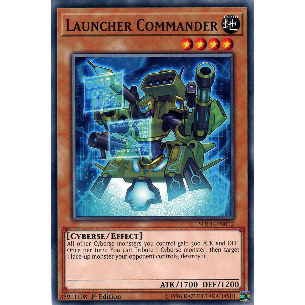 Launcher Commander SDCL-EN012 Yu-Gi-Oh! Card from the Cyberse Link Set