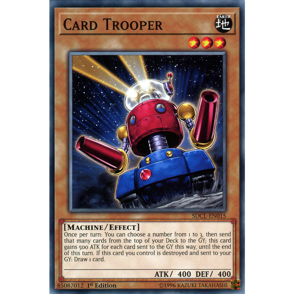 Card Trooper SDCL-EN015 Yu-Gi-Oh! Card from the Cyberse Link Set