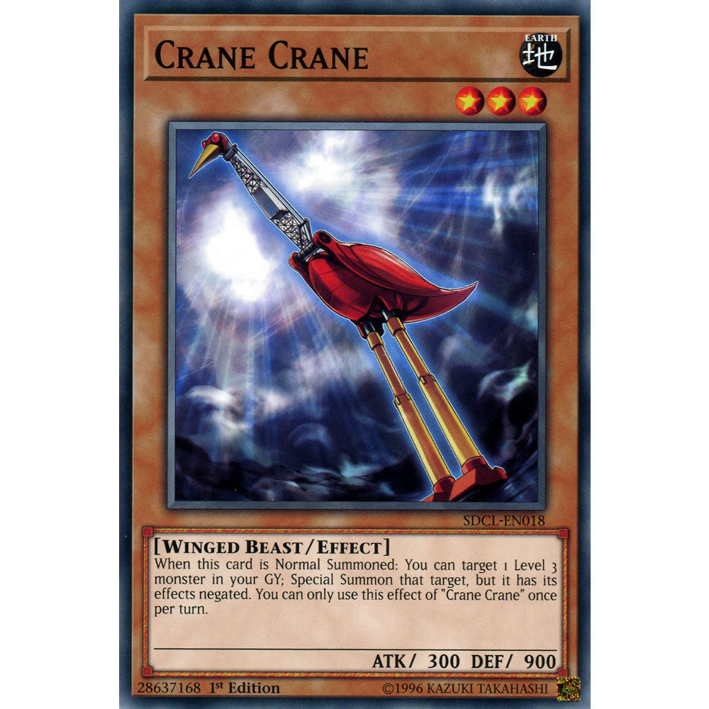 Crane Crane SDCL-EN018 Yu-Gi-Oh! Card from the Cyberse Link Set