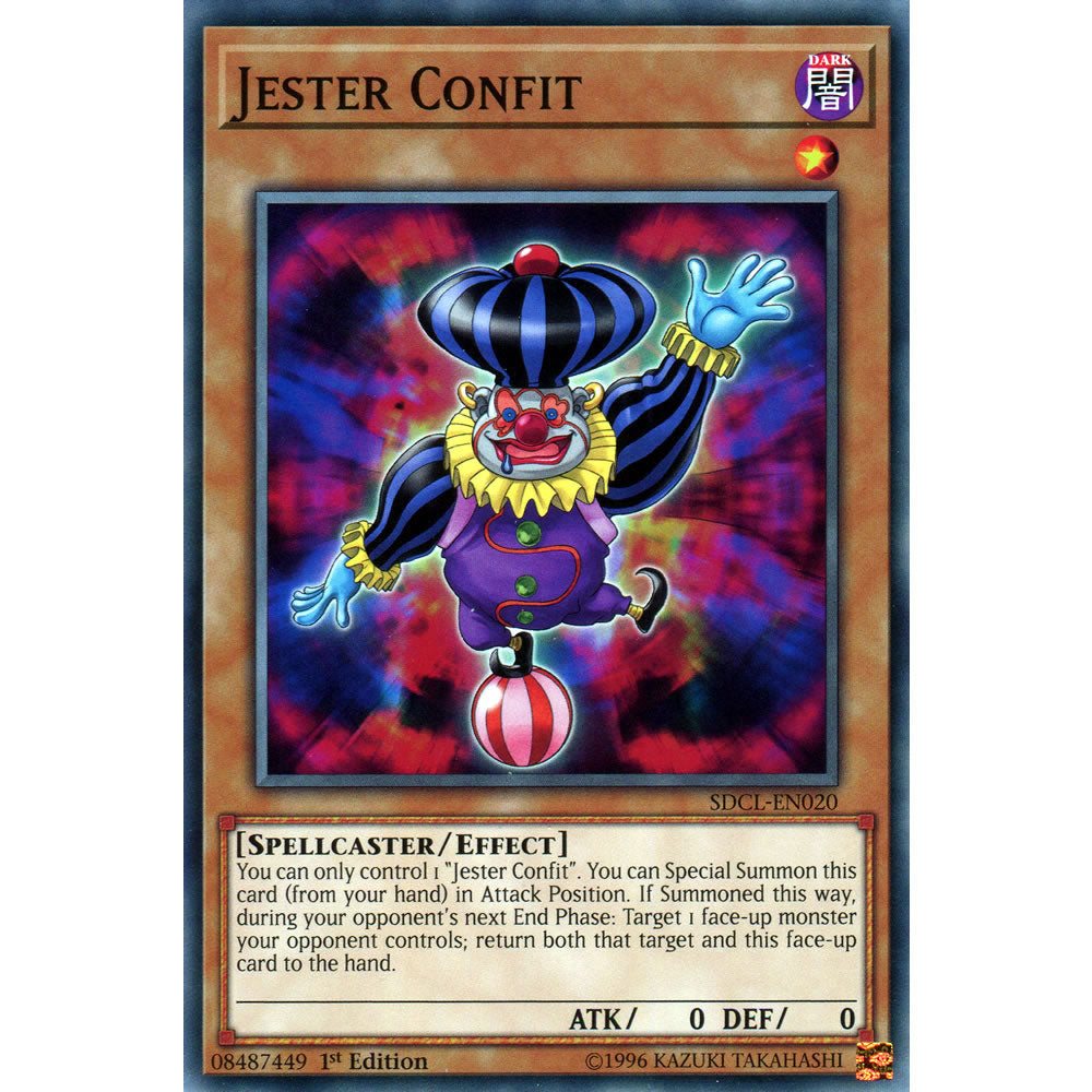 Jester Confit SDCL-EN020 Yu-Gi-Oh! Card from the Cyberse Link Set
