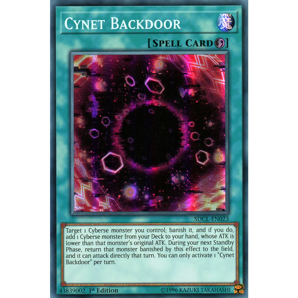 Cynet Backdoor SDCL-EN023 Yu-Gi-Oh! Card from the Cyberse Link Set