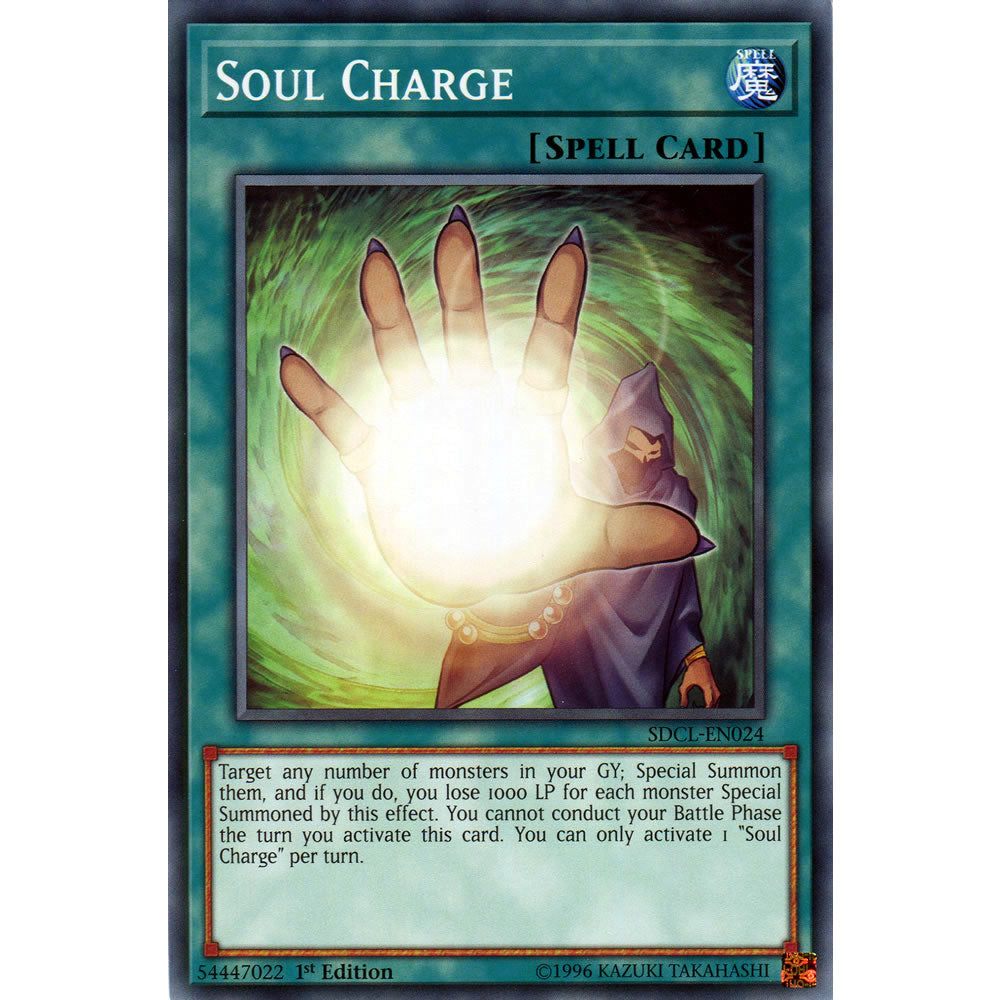 Soul Charge SDCL-EN024 Yu-Gi-Oh! Card from the Cyberse Link Set