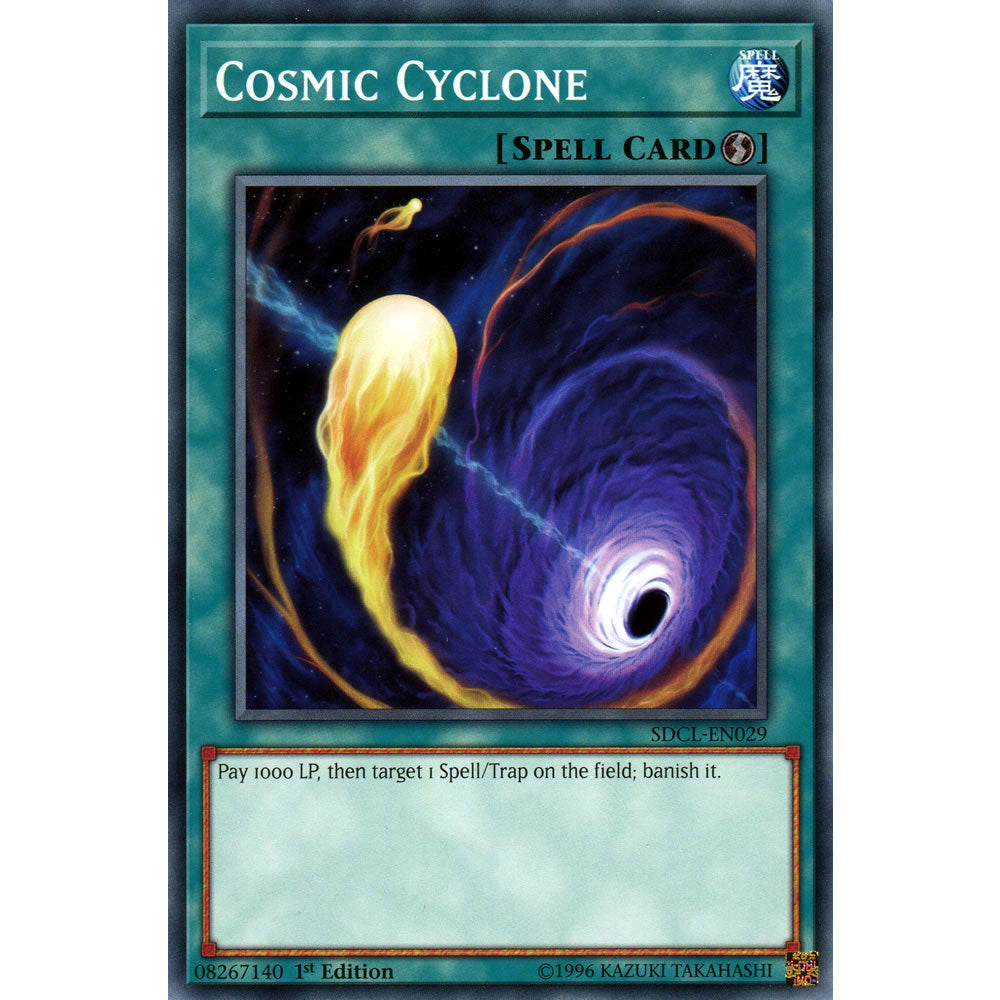 Cosmic Cyclone SDCL-EN029 Yu-Gi-Oh! Card from the Cyberse Link Set
