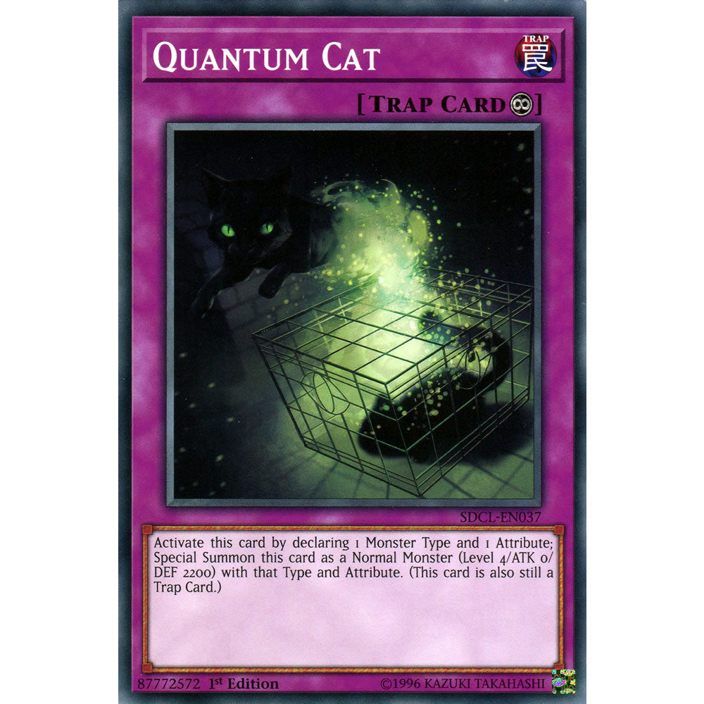 Quantum Cat SDCL-EN037 Yu-Gi-Oh! Card from the Cyberse Link Set