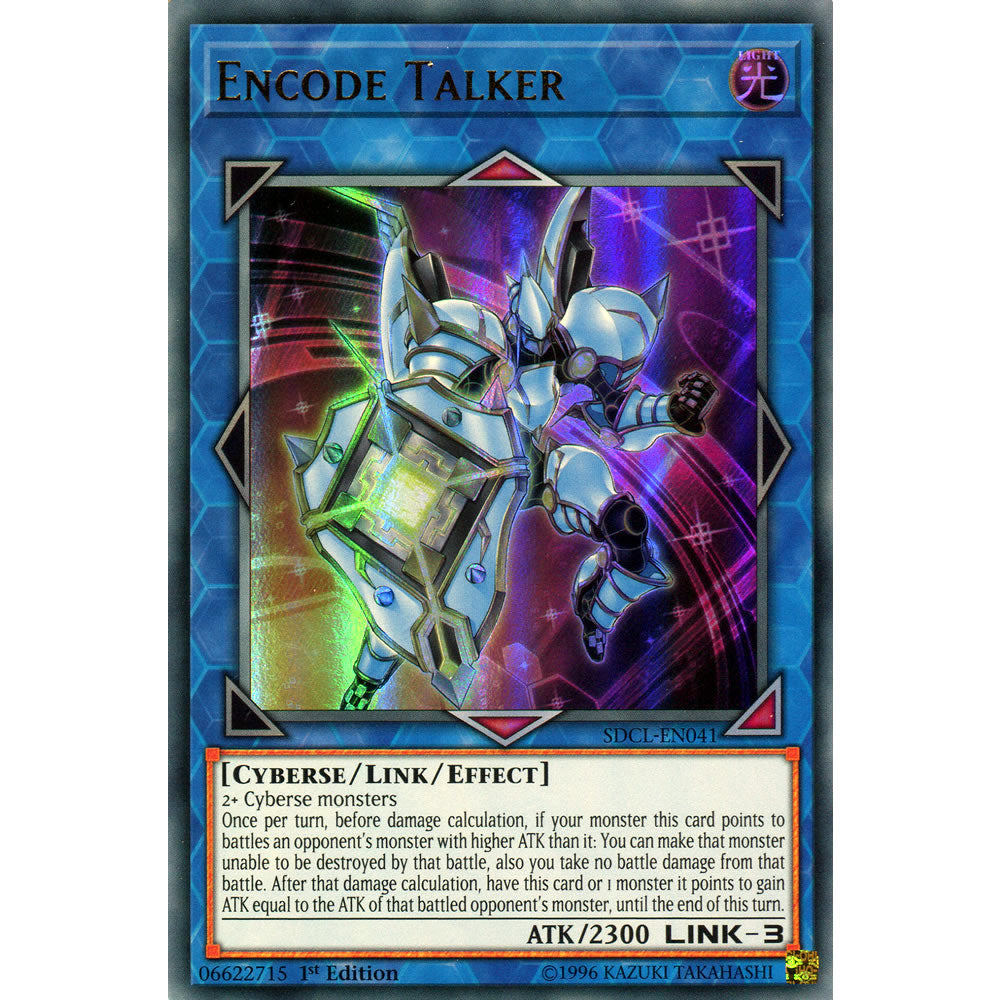 Encode Talker SDCL-EN041 Yu-Gi-Oh! Card from the Cyberse Link Set