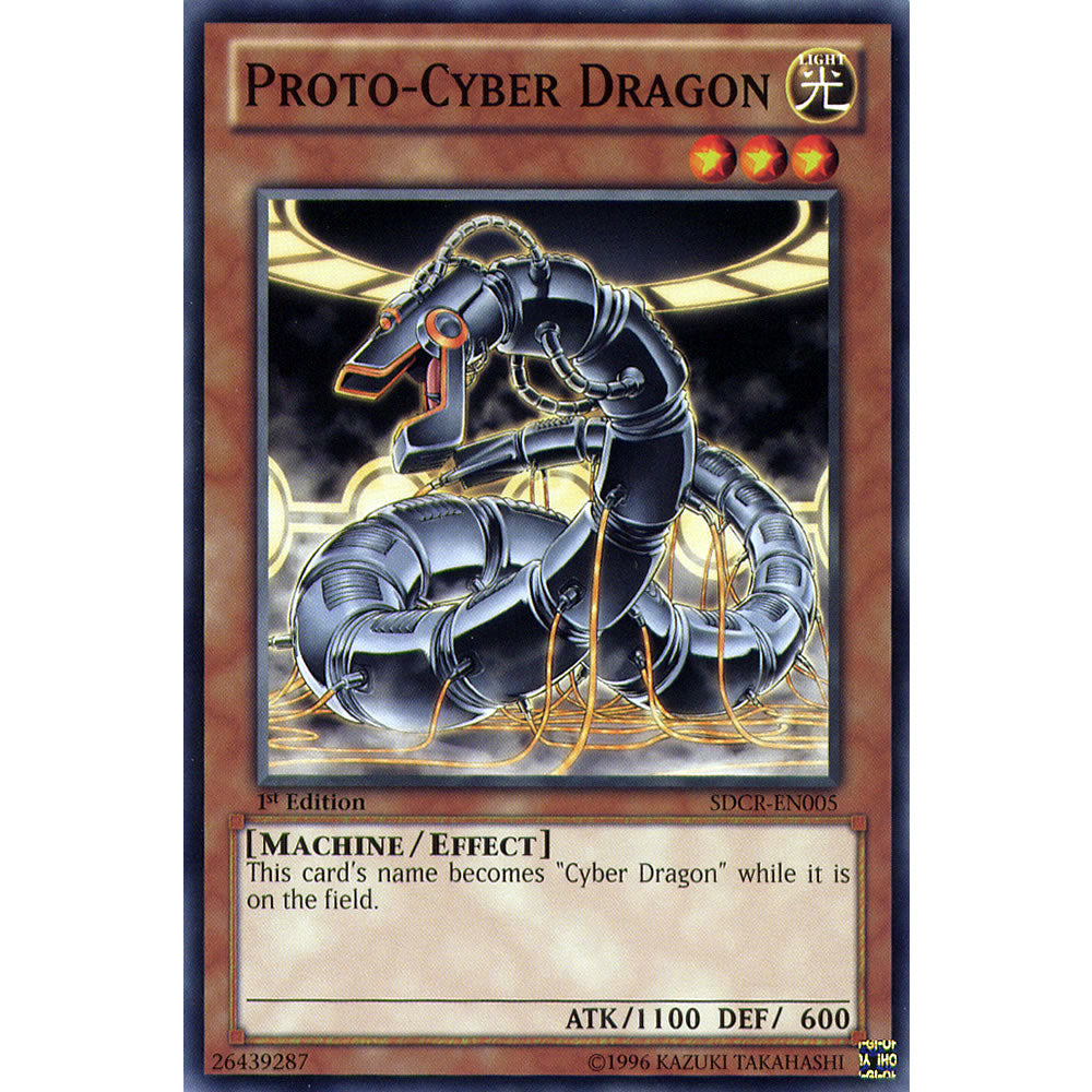 Proto-Cyber Dragon SDCR-EN005 Yu-Gi-Oh! Card from the Cyberdragon Revolution Set