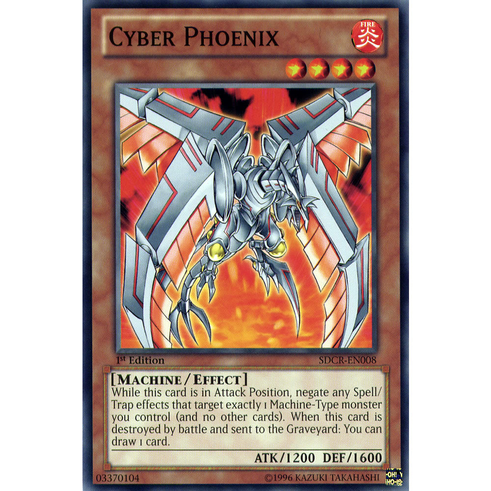 Cyber Phoenix SDCR-EN008 Yu-Gi-Oh! Card from the Cyberdragon Revolution Set
