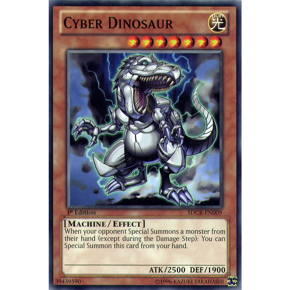Cyber Dinosaur SDCR-EN009 Yu-Gi-Oh! Card from the Cyberdragon Revolution Set