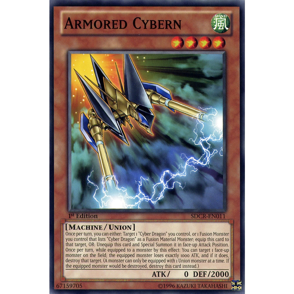 Armored Cybern SDCR-EN011 Yu-Gi-Oh! Card from the Cyberdragon Revolution Set
