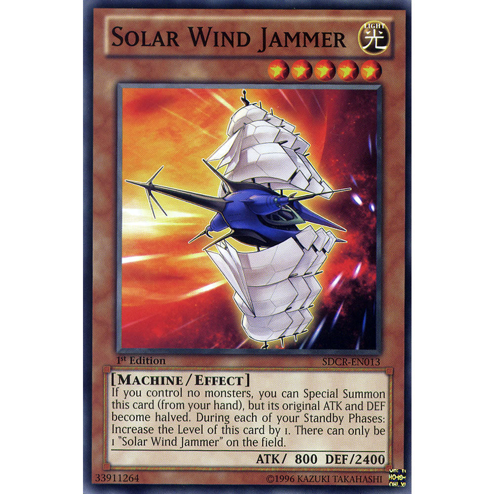 Solar Wind Jammer SDCR-EN013 Yu-Gi-Oh! Card from the Cyberdragon Revolution Set