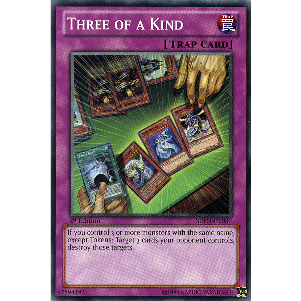 Three of a Kind SDCR-EN031 Yu-Gi-Oh! Card from the Cyberdragon Revolution Set