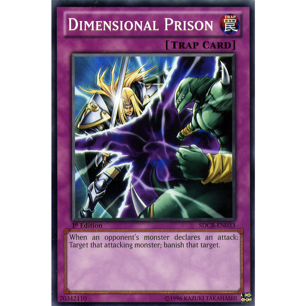 Dimensional Prison SDCR-EN033 Yu-Gi-Oh! Card from the Cyberdragon Revolution Set