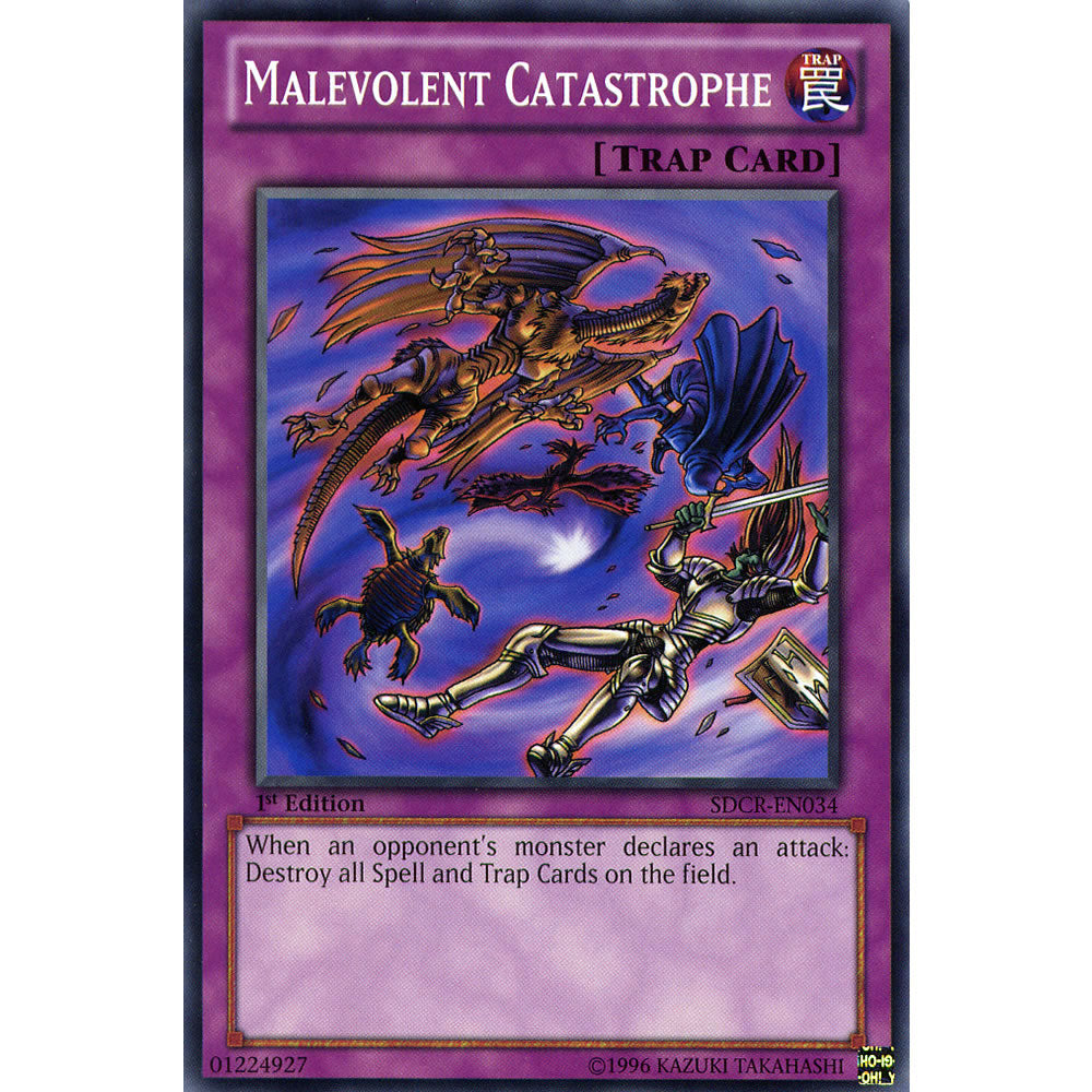 Malevolent Catastrophe SDCR-EN034 Yu-Gi-Oh! Card from the Cyberdragon Revolution Set
