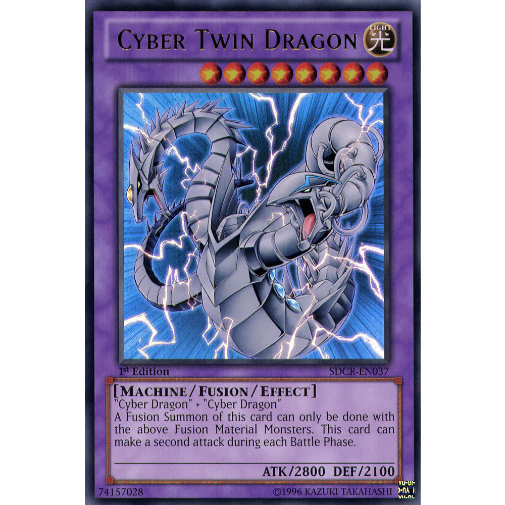 Cyber Twin Dragon SDCR-EN037 Yu-Gi-Oh! Card from the Cyberdragon Revolution Set