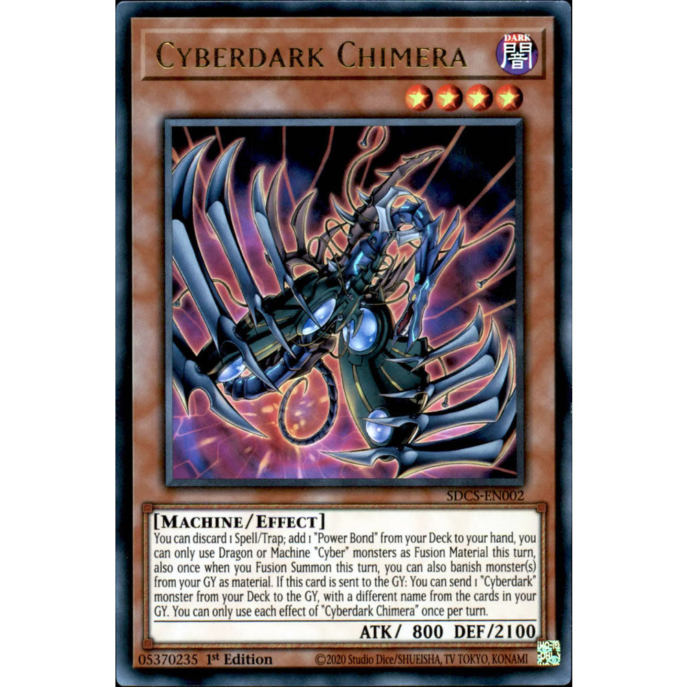 Cyberdark Chimera SDCS-EN002 Yu-Gi-Oh! Card from the Cyber Strike Set