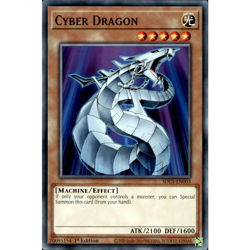 Cyber Dragon SDCS-EN003 Yu-Gi-Oh! Card from the Cyber Strike Set