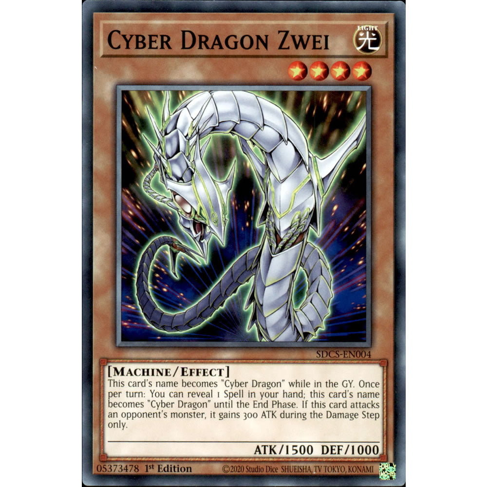 Cyber Dragon Zwei SDCS-EN004 Yu-Gi-Oh! Card from the Cyber Strike Set