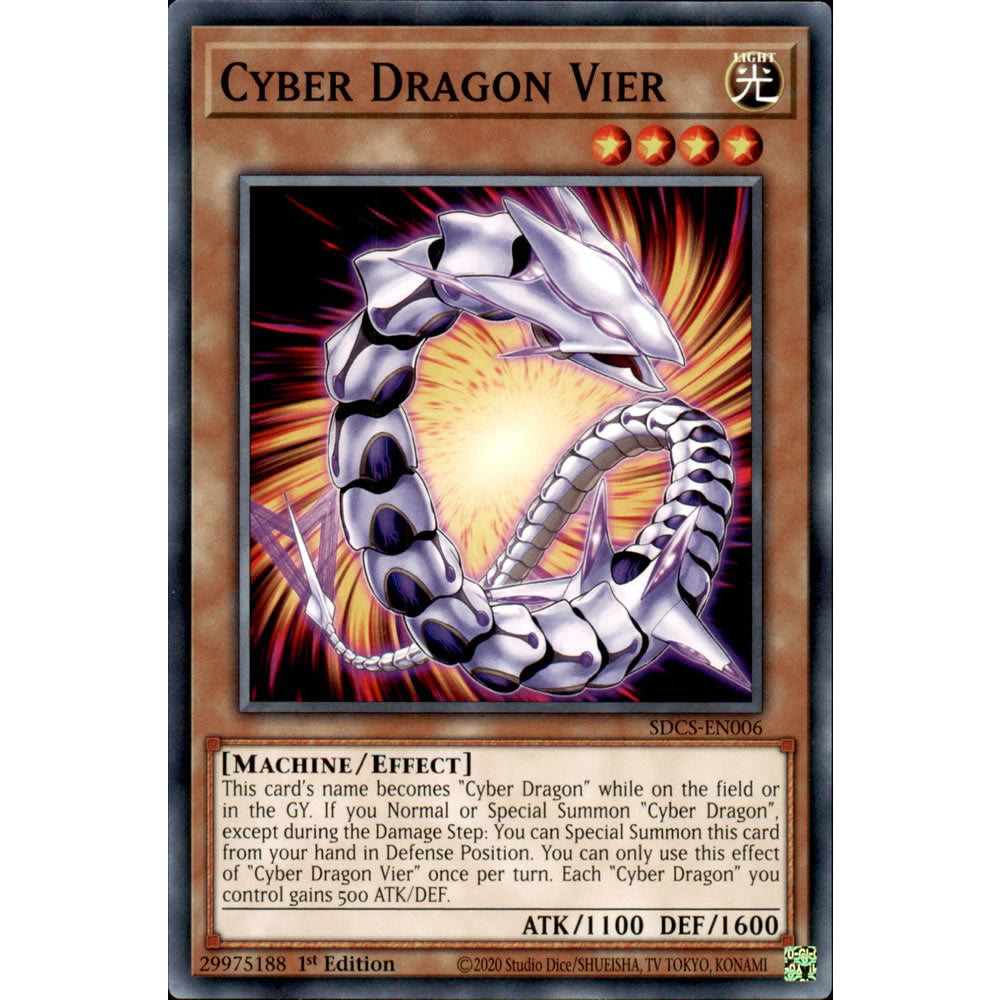 Cyber Dragon Vier SDCS-EN006 Yu-Gi-Oh! Card from the Cyber Strike Set