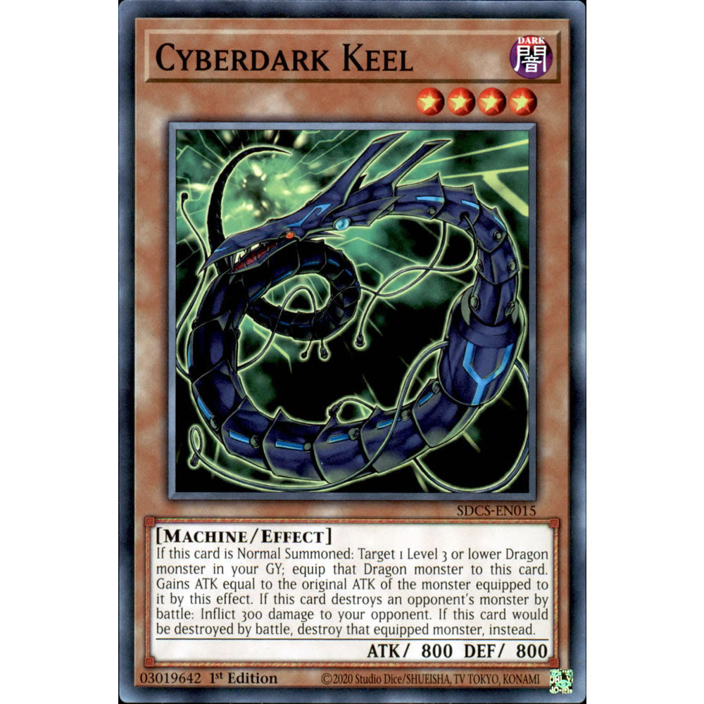 Cyberdark Keel SDCS-EN015 Yu-Gi-Oh! Card from the Cyber Strike Set