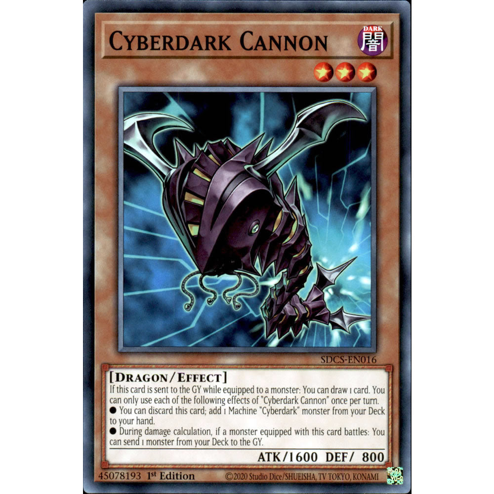 Cyberdark Cannon SDCS-EN016 Yu-Gi-Oh! Card from the Cyber Strike Set