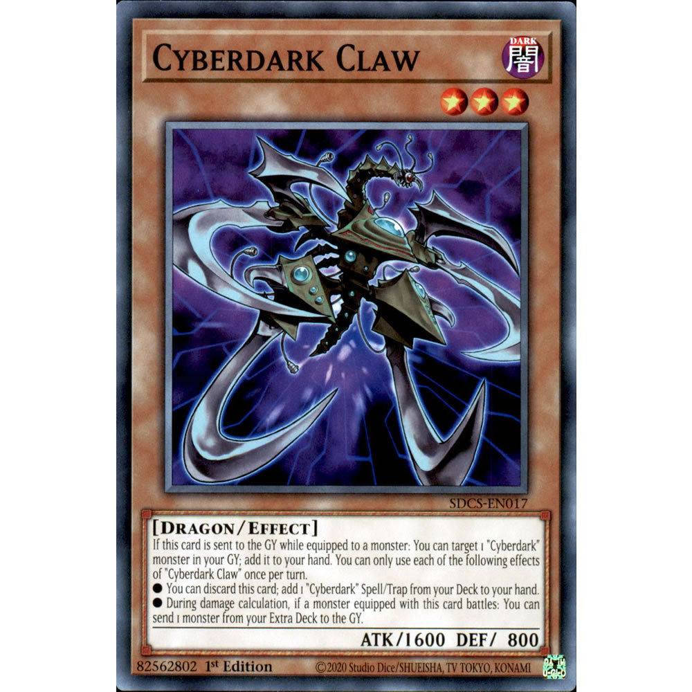 Cyberdark Claw SDCS-EN017 Yu-Gi-Oh! Card from the Cyber Strike Set
