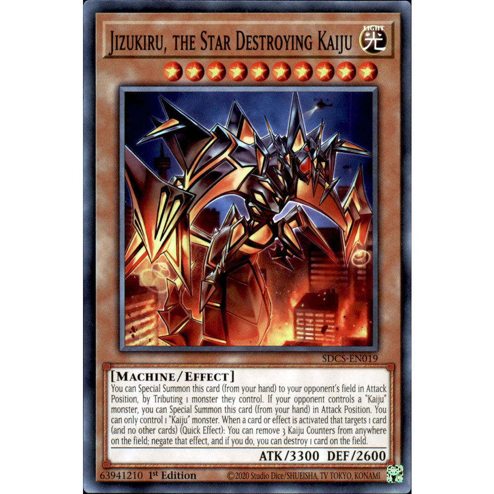 Jizukiru, the Star Destroying Kaiju SDCS-EN019 Yu-Gi-Oh! Card from the Cyber Strike Set