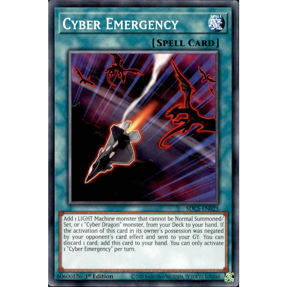 Cyber Emergency SDCS-EN025 Yu-Gi-Oh! Card from the Cyber Strike Set