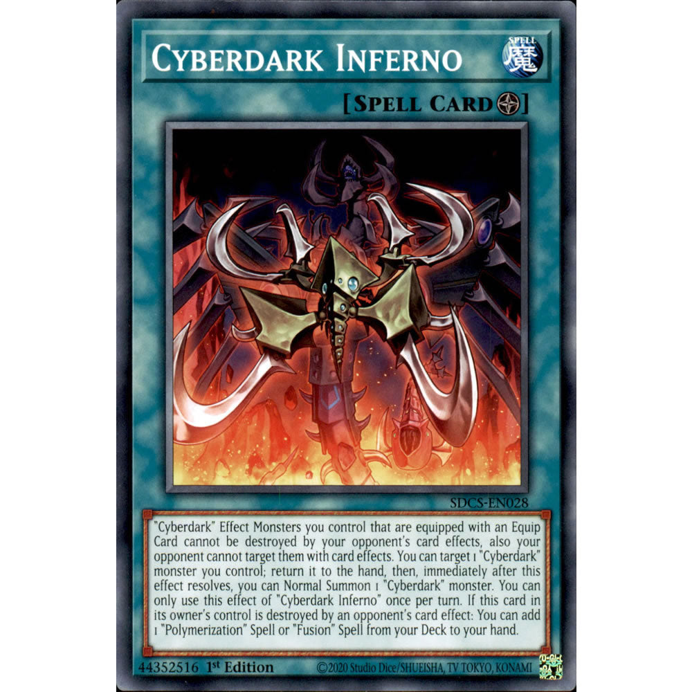 Cyberdark Inferno SDCS-EN028 Yu-Gi-Oh! Card from the Cyber Strike Set