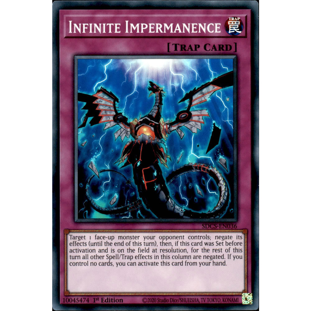 Infinite Impermanence SDCS-EN036 Yu-Gi-Oh! Card from the Cyber Strike Set