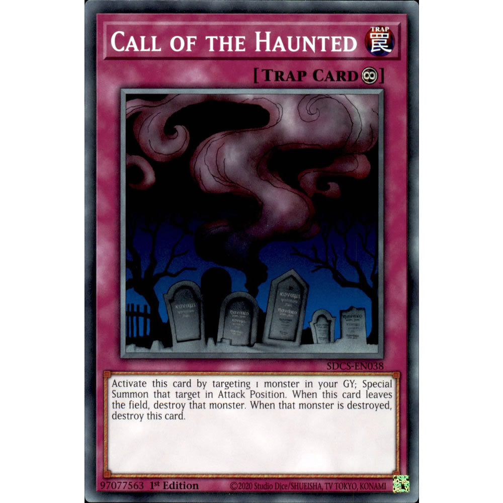 Call of the Haunted SDCS-EN038 Yu-Gi-Oh! Card from the Cyber Strike Set