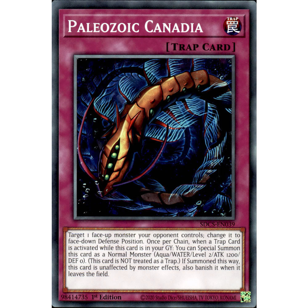 Paleozoic Canadia SDCS-EN039 Yu-Gi-Oh! Card from the Cyber Strike Set