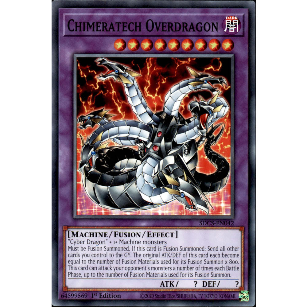 Chimeratech Overdragon SDCS-EN042 Yu-Gi-Oh! Card from the Cyber Strike Set