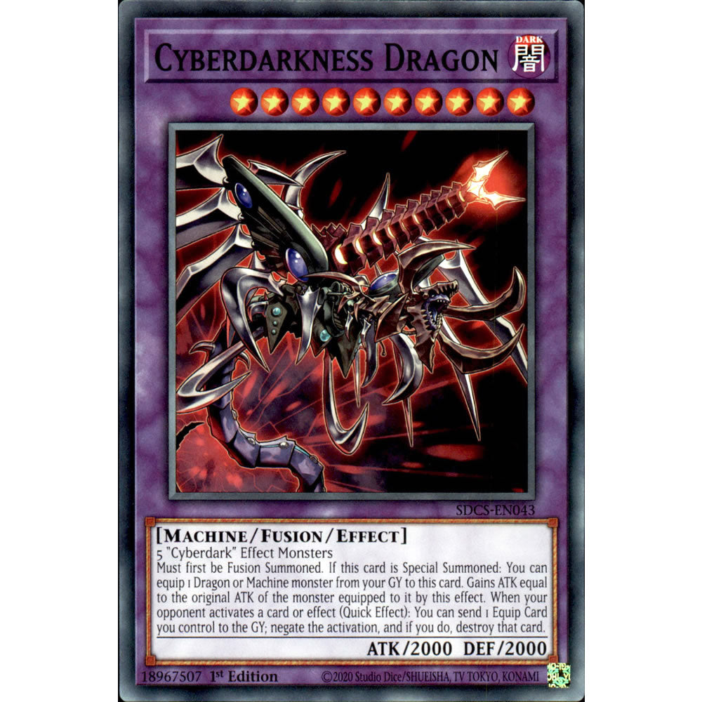 Cyberdarkness Dragon SDCS-EN043 Yu-Gi-Oh! Card from the Cyber Strike Set