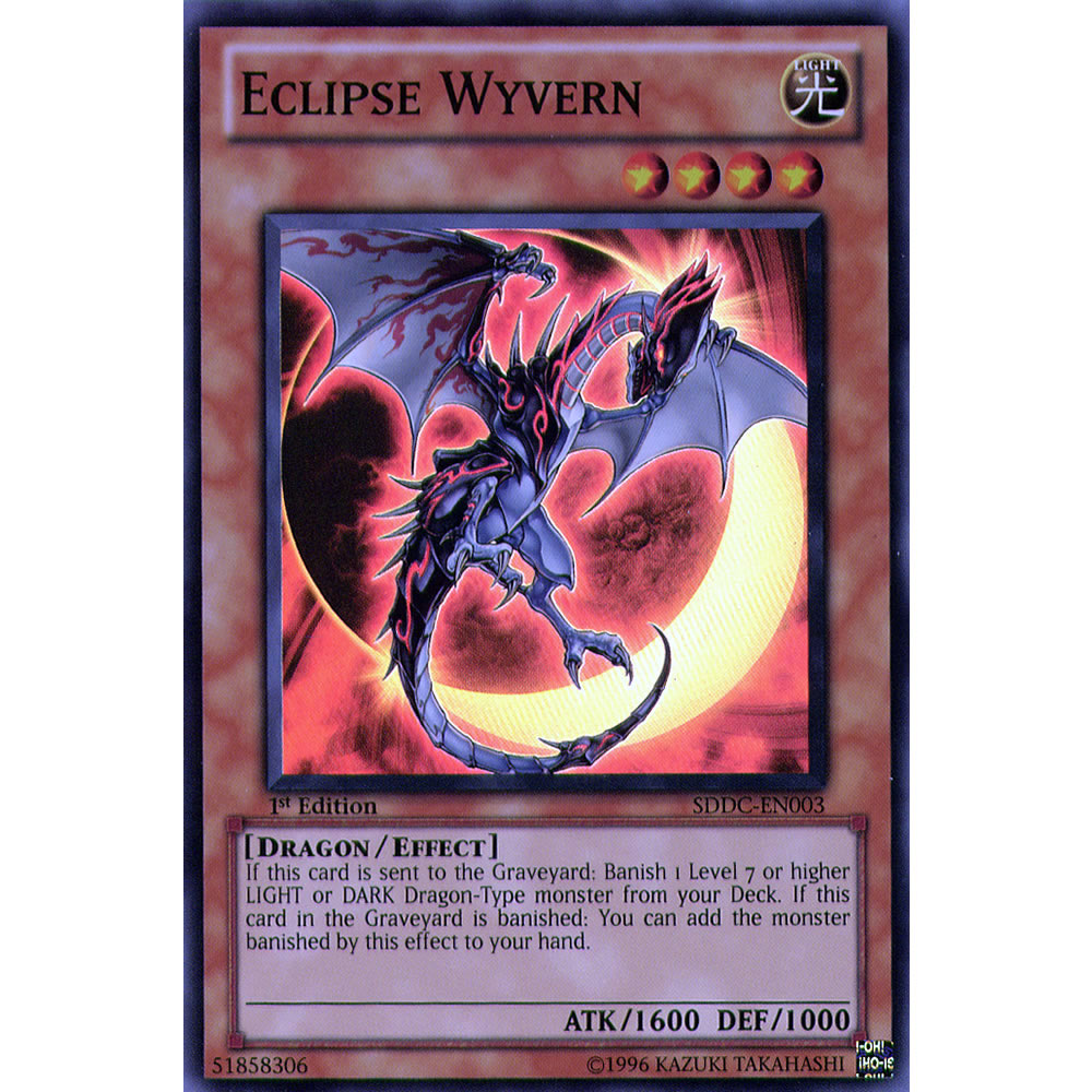 Eclipse Wyvern SDDC-EN003 Yu-Gi-Oh! Card from the Dragon's Collide Set