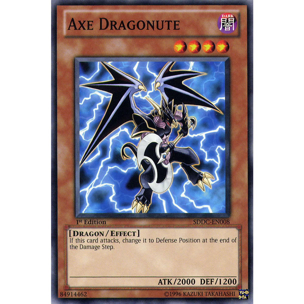 Axe Dragonute SDDC-EN008 Yu-Gi-Oh! Card from the Dragon's Collide Set