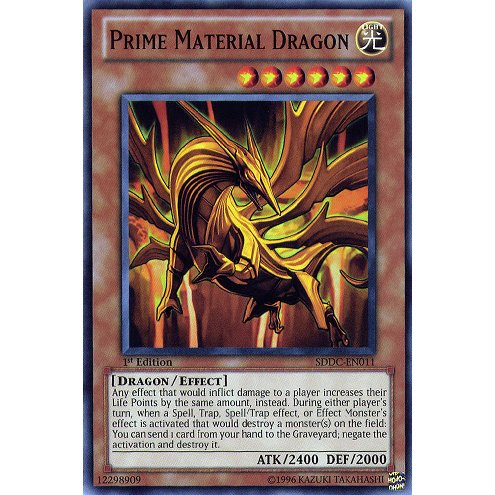 Prime Material Dragon SDDC-EN011 Yu-Gi-Oh! Card from the Dragon's Collide Set