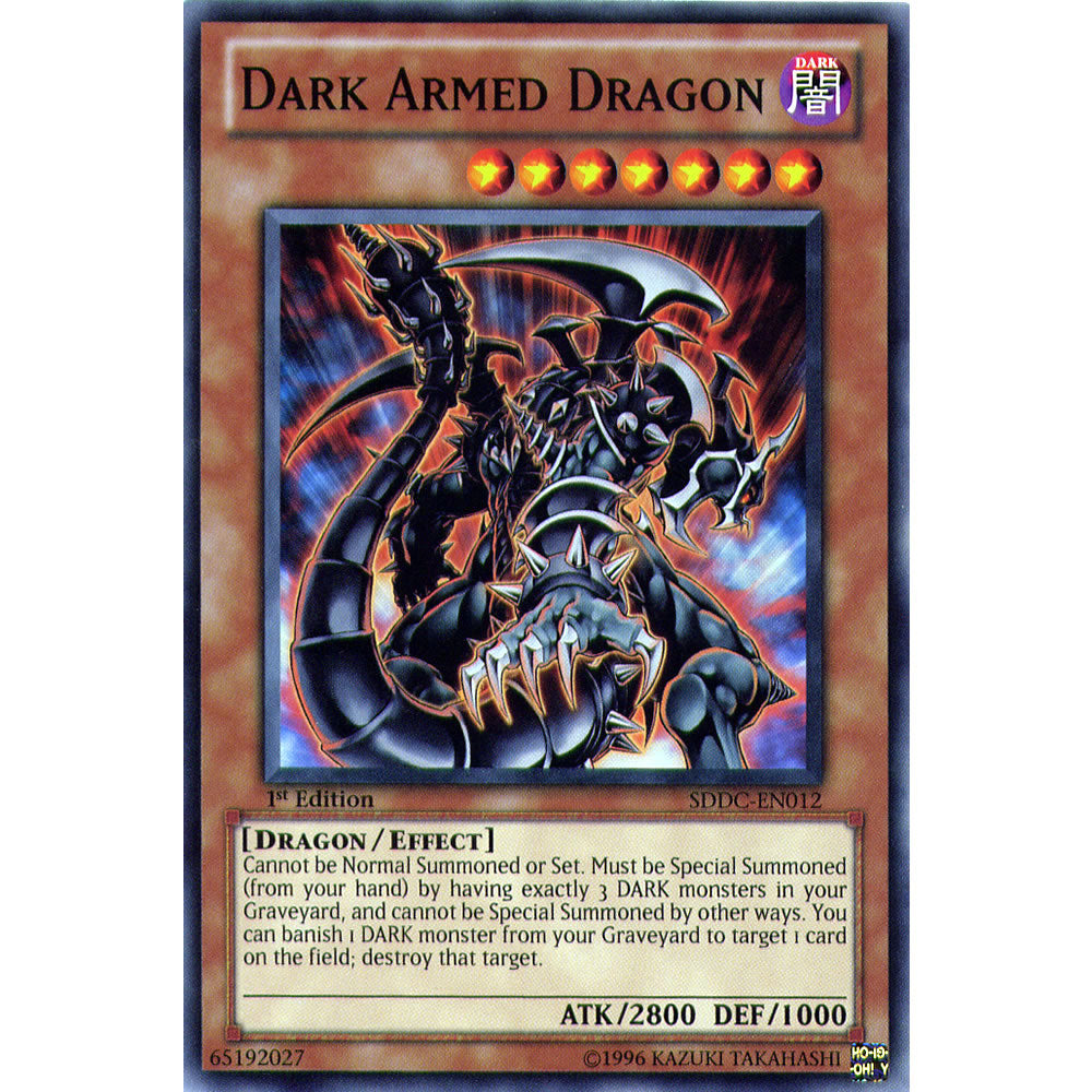 Dark Armed Dragon SDDC-EN012 Yu-Gi-Oh! Card from the Dragon's Collide Set