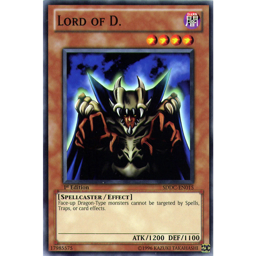 Lord of D. SDDC-EN015 Yu-Gi-Oh! Card from the Dragon's Collide Set