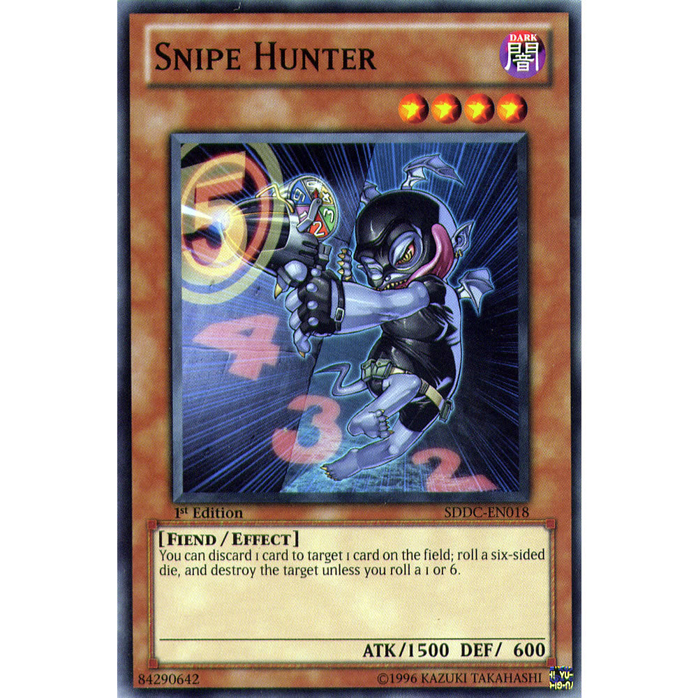 Snipe Hunter SDDC-EN018 Yu-Gi-Oh! Card from the Dragon's Collide Set