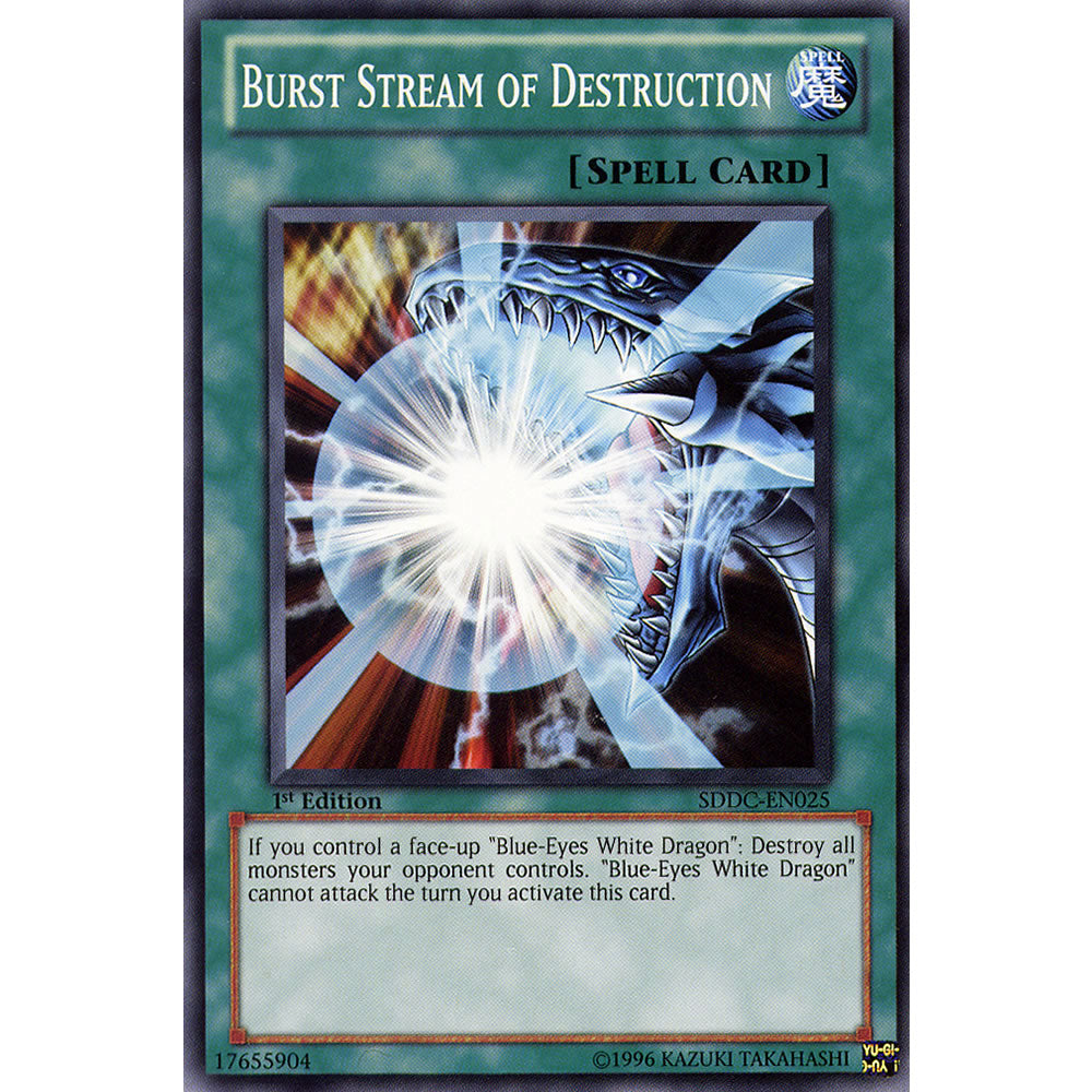 Burst Stream of Destruction SDDC-EN025 Yu-Gi-Oh! Card from the Dragon's Collide Set