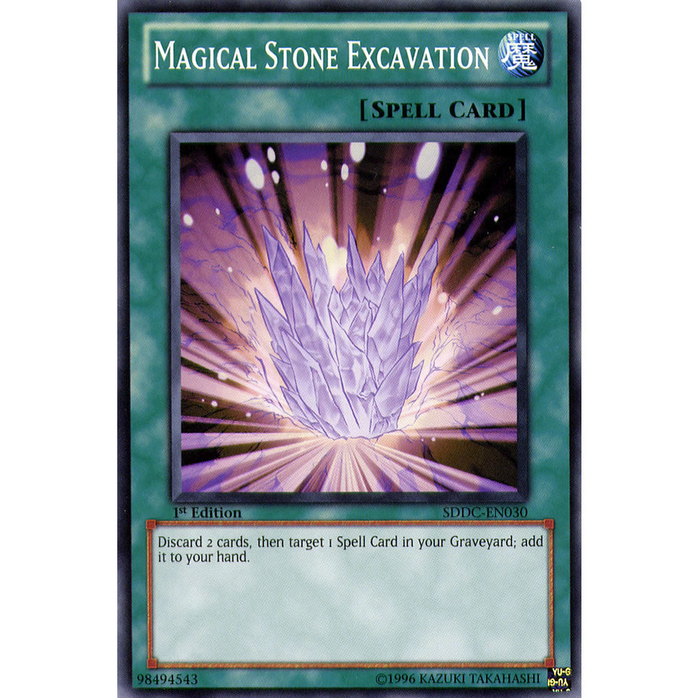 Magical Stone Excavation SDDC-EN030 Yu-Gi-Oh! Card from the Dragon's Collide Set