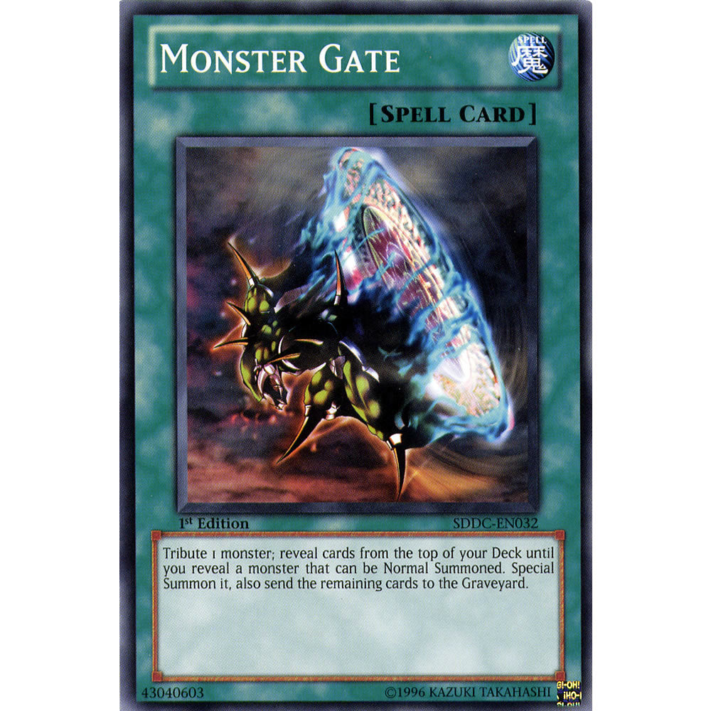 Monster Gate SDDC-EN032 Yu-Gi-Oh! Card from the Dragon's Collide Set