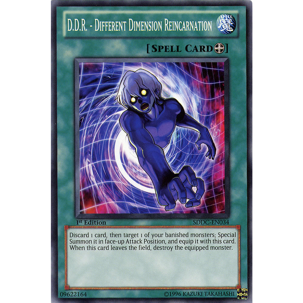 D.D.R.  Different Dimension Reincarnation  SDDC-EN034 Yu-Gi-Oh! Card from the Dragon's Collide Set