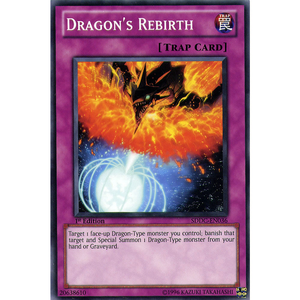 Dragon's Rebirth SDDC-EN036 Yu-Gi-Oh! Card from the Dragon's Collide Set