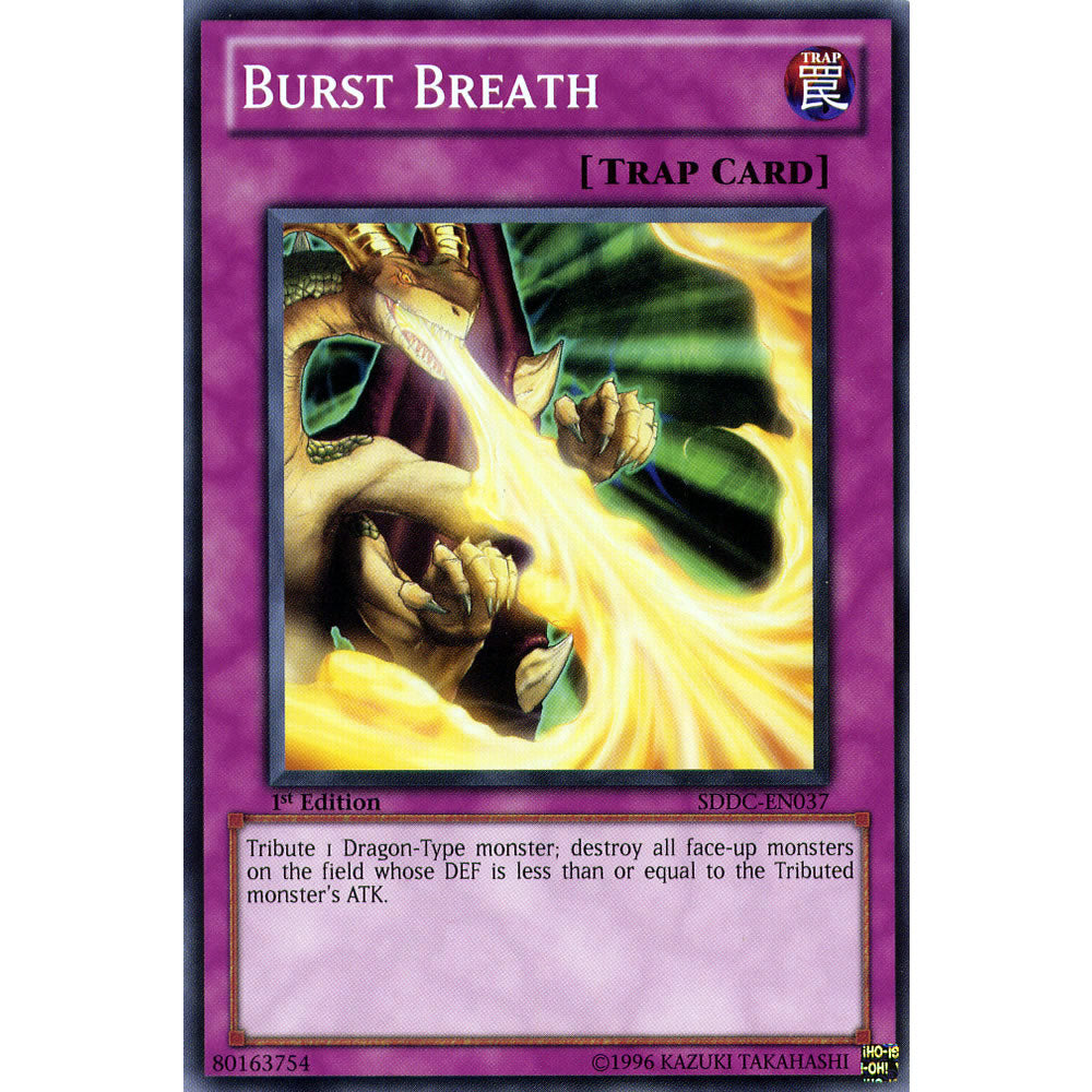 Burst Breath SDDC-EN037 Yu-Gi-Oh! Card from the Dragon's Collide Set