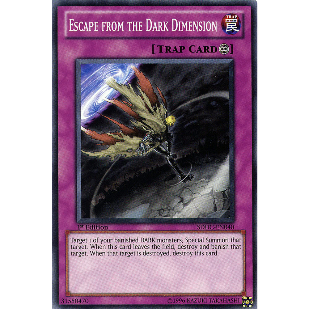 Escape from the Dark Dimension SDDC-EN040 Yu-Gi-Oh! Card from the Dragon's Collide Set