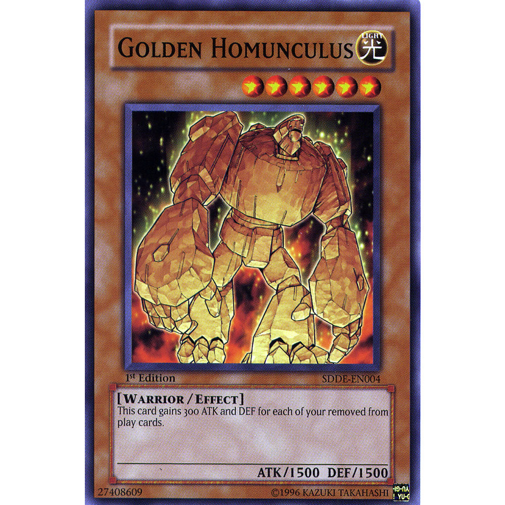 Golden Homunculus SDDE-EN004 Yu-Gi-Oh! Card from the Dark Emperor Set