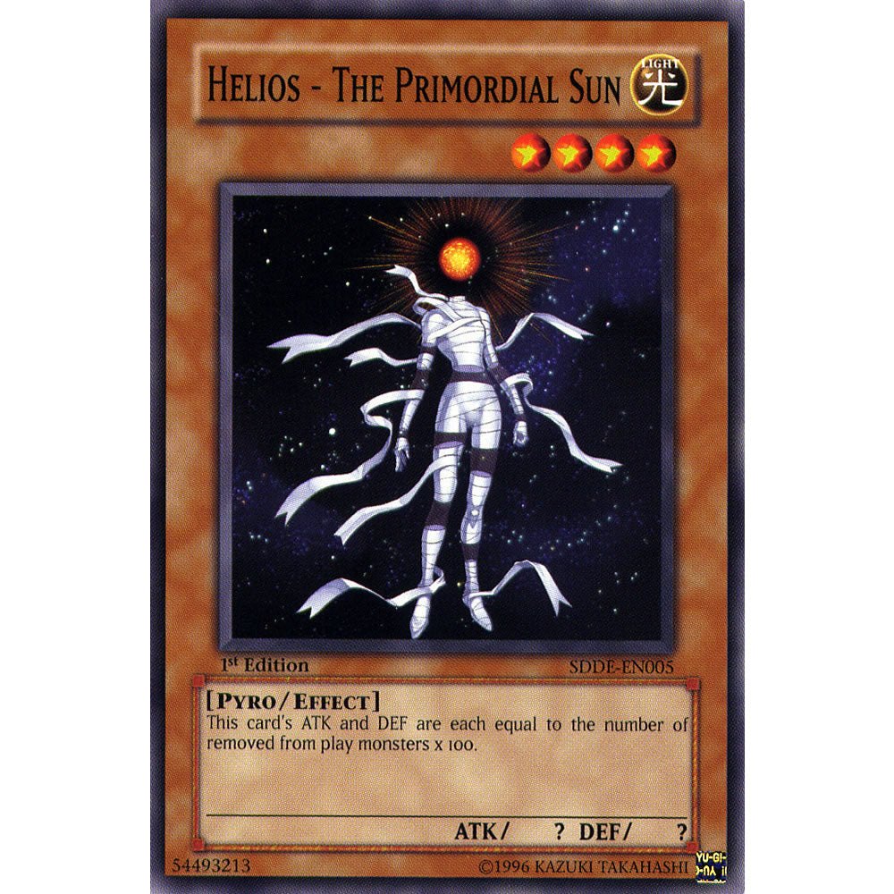 Helios - The Primordial Sun SDDE-EN005 Yu-Gi-Oh! Card from the Dark Emperor Set