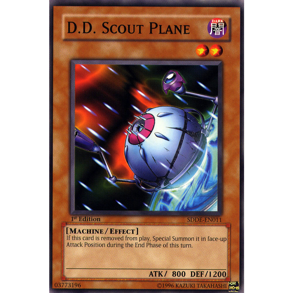 D. D. Scout Plane SDDE-EN011 Yu-Gi-Oh! Card from the Dark Emperor Set