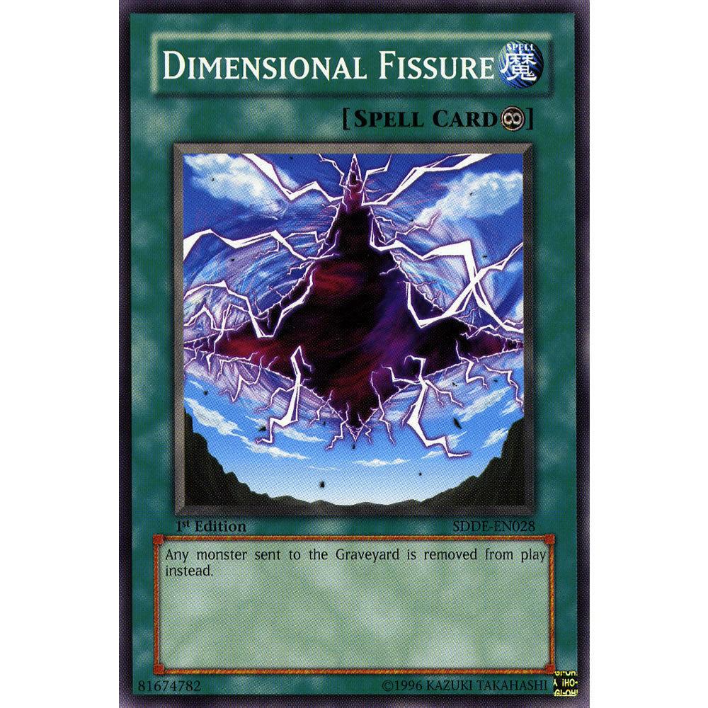 Dimensional Fissure SDDE-EN028 Yu-Gi-Oh! Card from the Dark Emperor Set